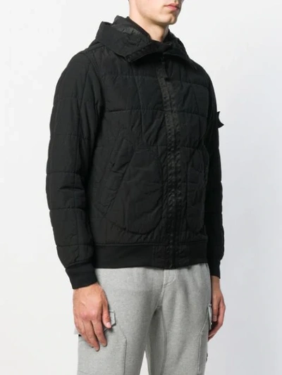 Shop Stone Island Primaloft Padded Jacket In Black