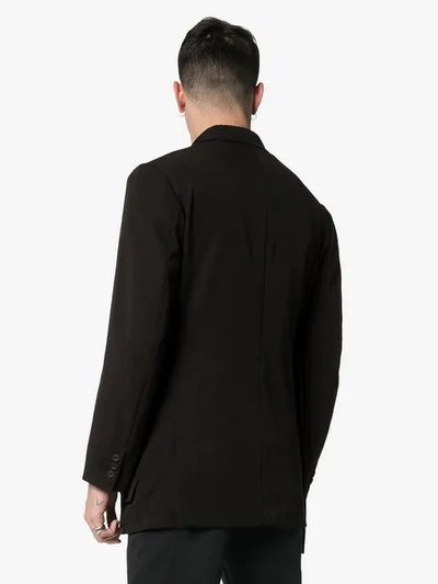Shop Yohji Yamamoto Multi-pocket Blazer In Black