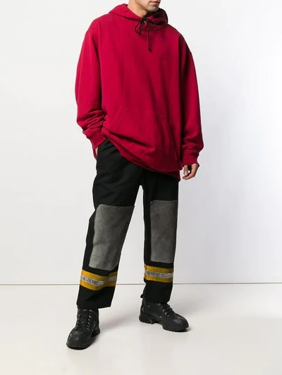 Shop Calvin Klein 205w39nyc Fireman Trousers In Black
