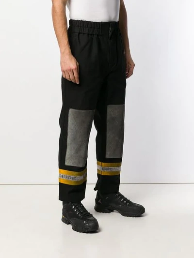 Shop Calvin Klein 205w39nyc Fireman Trousers In Black