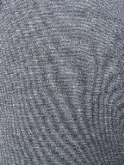 Canali Turtle-neck Fitted Sweater - Grey In Grey