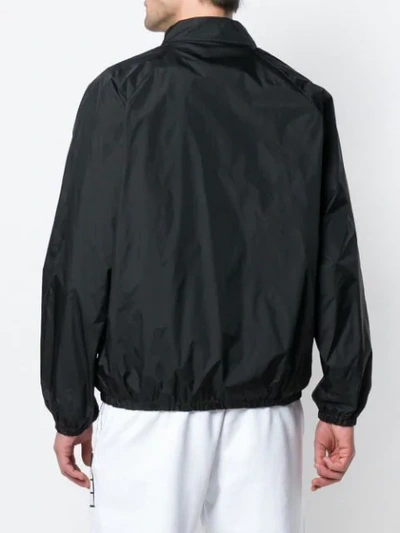 Shop Maison Margiela 'stereotype' Patch Shirt Jacket In Black