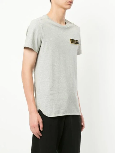 Shop Geym Patch Universal Address T-shirt In Grey