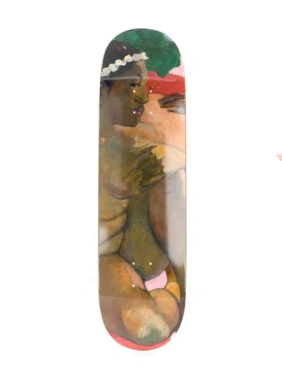 Shop Rassvet Artwork-print Skateboard In Brown