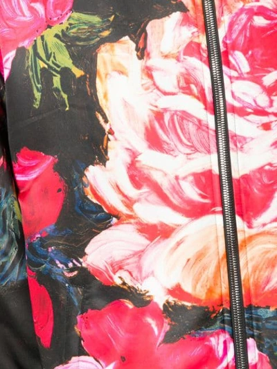 rose print bomber jacket