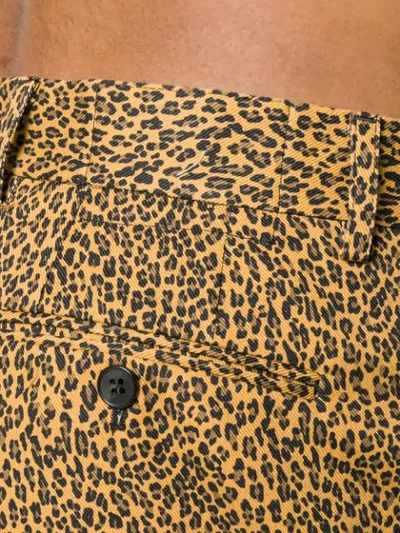 leopard printed cropped trousers