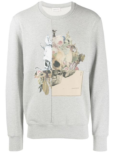 alexander mcqueen skull sweater