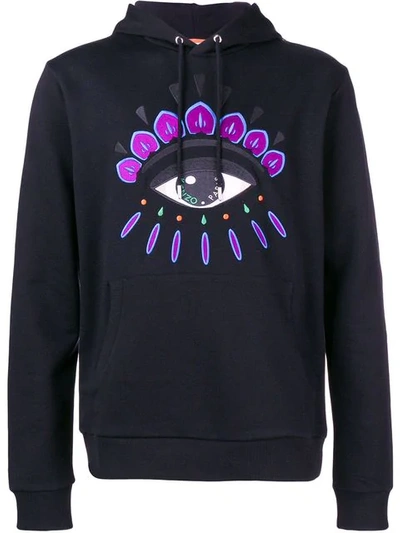 Shop Kenzo Eye Hoodie In Black