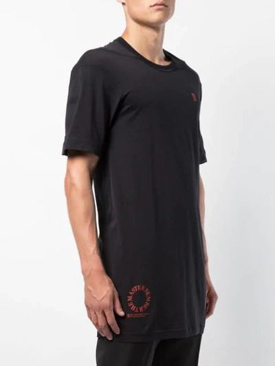 Shop 11 By Boris Bidjan Saberi Longline Logo T In Black