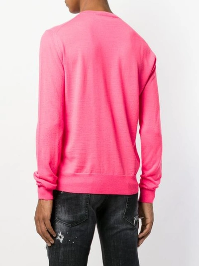 Shop Dsquared2 Punk Sleeping Drunk Jumper In Pink