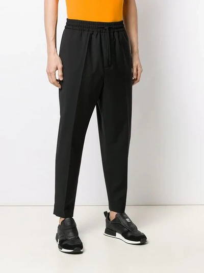 Shop Etudes Studio Drawstring Track Pants In Black