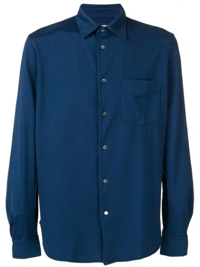 Shop Aspesi Button-up Shirt In Blue