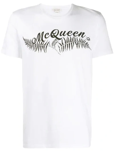 Shop Alexander Mcqueen T-shirt Mit Logo-print In White