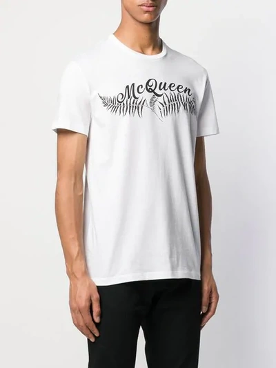 Shop Alexander Mcqueen T-shirt Mit Logo-print In White