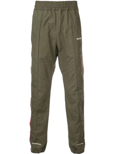 Shop Readymade Side Stripe Track Pants In Green