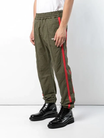 Shop Readymade Side Stripe Track Pants In Green