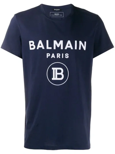 Shop Balmain Logo Printed T In 6ub