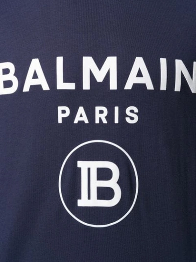Shop Balmain Logo Printed T In 6ub