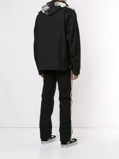 Shop Takahiromiyashita The Soloist Slogan Photographic Print Jacket In Black