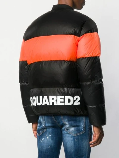 Shop Dsquared2 Colour-block Padded Jacket In Black
