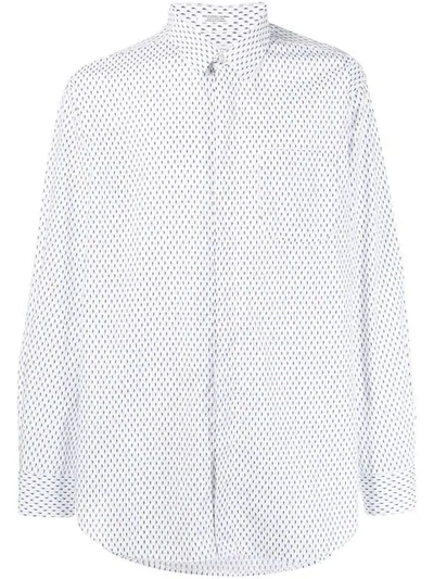 Shop Engineered Garments Seahorse Print Shirt In White