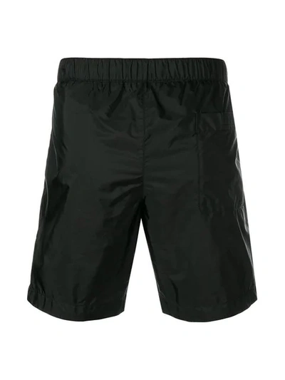 Shop Prada Touch-strap Shorts In Black