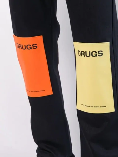 Shop Raf Simons Drugs Straight Jeans In Blue