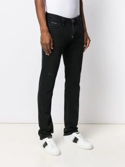 Shop Philipp Plein Supreme Statement Jeans In Black