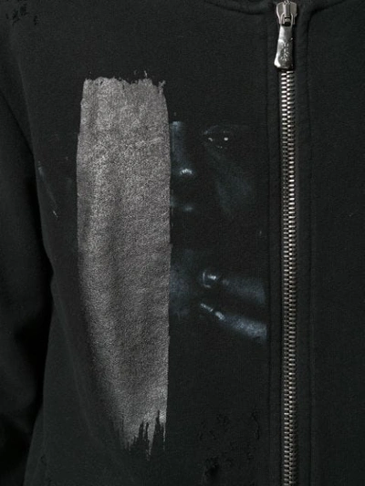 Shop Rh45 Distressed Patch Sweater In Black