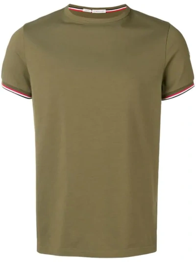 Shop Moncler Crew Neck T-shirt - Green
