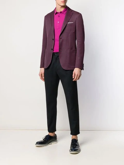 Shop Etro Stitch Pattern Blazer In 400