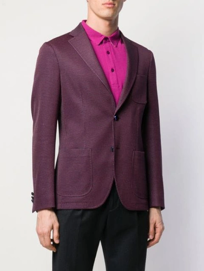 Shop Etro Stitch Pattern Blazer In 400