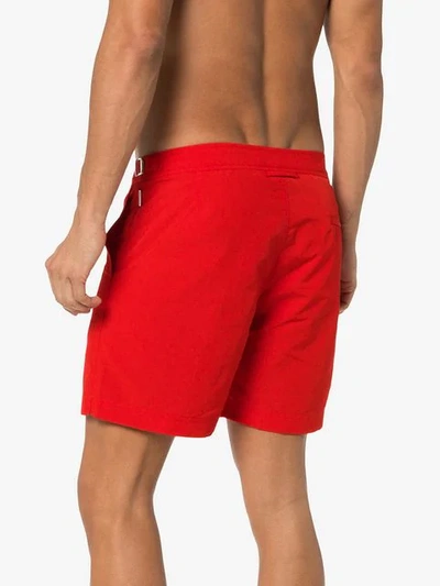 Shop Orlebar Brown Slim-fit Swim Shorts In Red