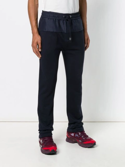 Shop Kenzo Drawstring Waist Trousers In Blue