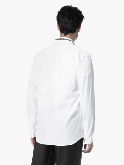 Shop Givenchy Tape Logo Shirt In White