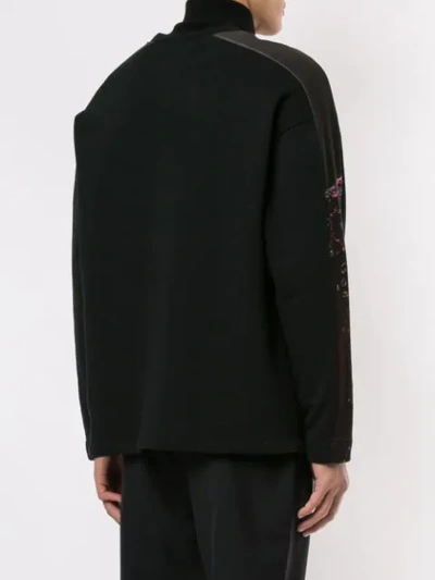 Shop Yoshiokubo Liquid Print Sweatshirt Top In Black