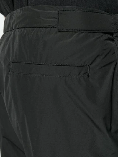 Shop Prada Technical Fabric Jogging Trousers In F0002 Black