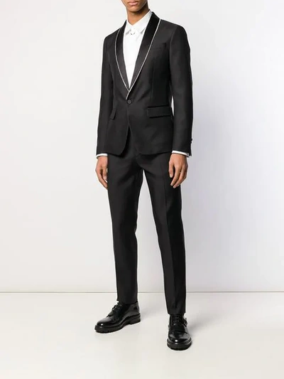 DSQUARED2 SLIM TAILORED TROUSERS - 黑色