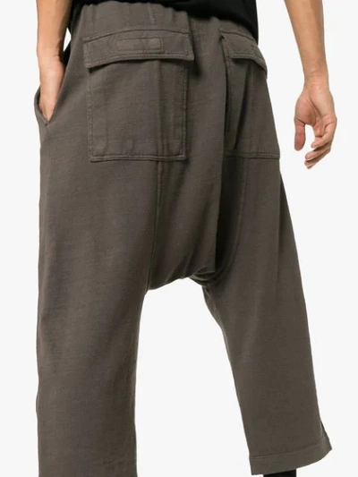 Shop Rick Owens Drkshdw Drawstring Drop Crotch Shorts - 78 Dark Bust