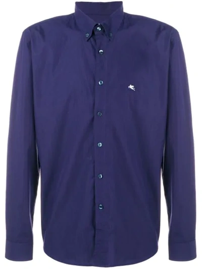 Shop Etro Regular Shirt - Blue