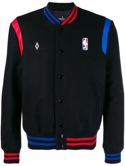 Shop Marcelo Burlon County Of Milan Nba Bomber Jacket In Black