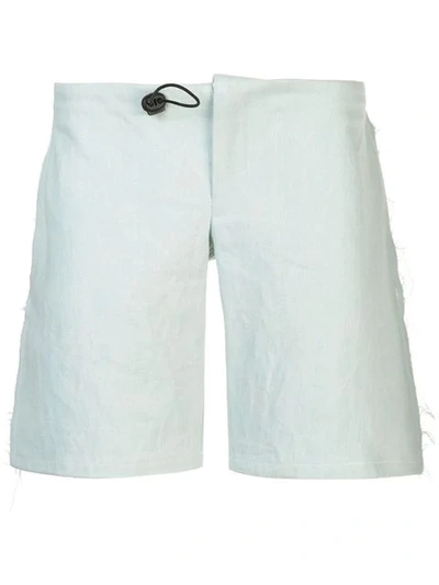 Shop Per Götesson Drawstring Denim Shorts In Blue