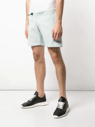 Shop Per Götesson Drawstring Denim Shorts In Blue