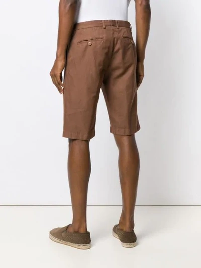 Shop Etro Chino Shorts In Brown
