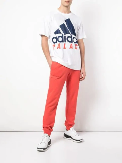 Shop Palace X Adidas Graphic T-shirt In White