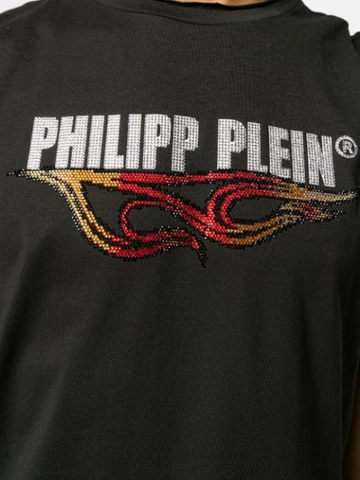 Shop Philipp Plein Flame Tank Top In Black