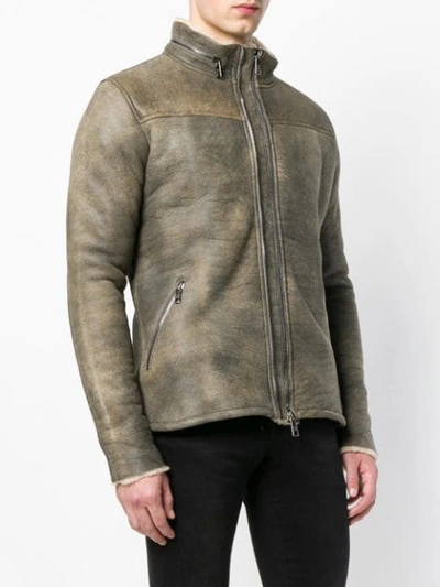 shearling leather jacket