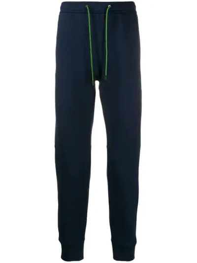 Shop Fendi Diabolic Eyes Tracksuit Trousers In Blue