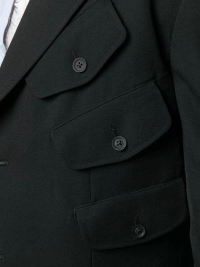 Shop Yohji Yamamoto Multi-pocket Jacket - Black
