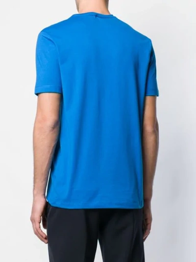 Paul & Shark Blue Logo Cotton T-shirt In Blue